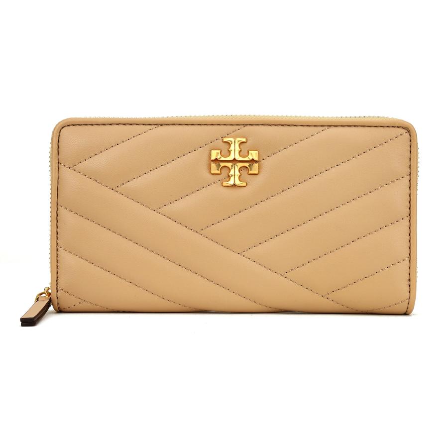 未使用　TORY BURCH トリーバーチ　レザー長財布　グレージュ 新品✨トリーバーチ 長財布 L字ファスナー ウォレット レザー