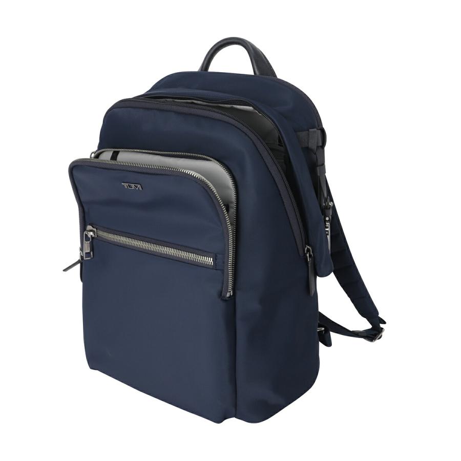 【美品✨】トゥミ バックパック リュックサック ビジネス レザー ネイビー 紺 TUMI（トゥミ） 並行輸入 リュックサック ヴォヤジュール 0196601IDG