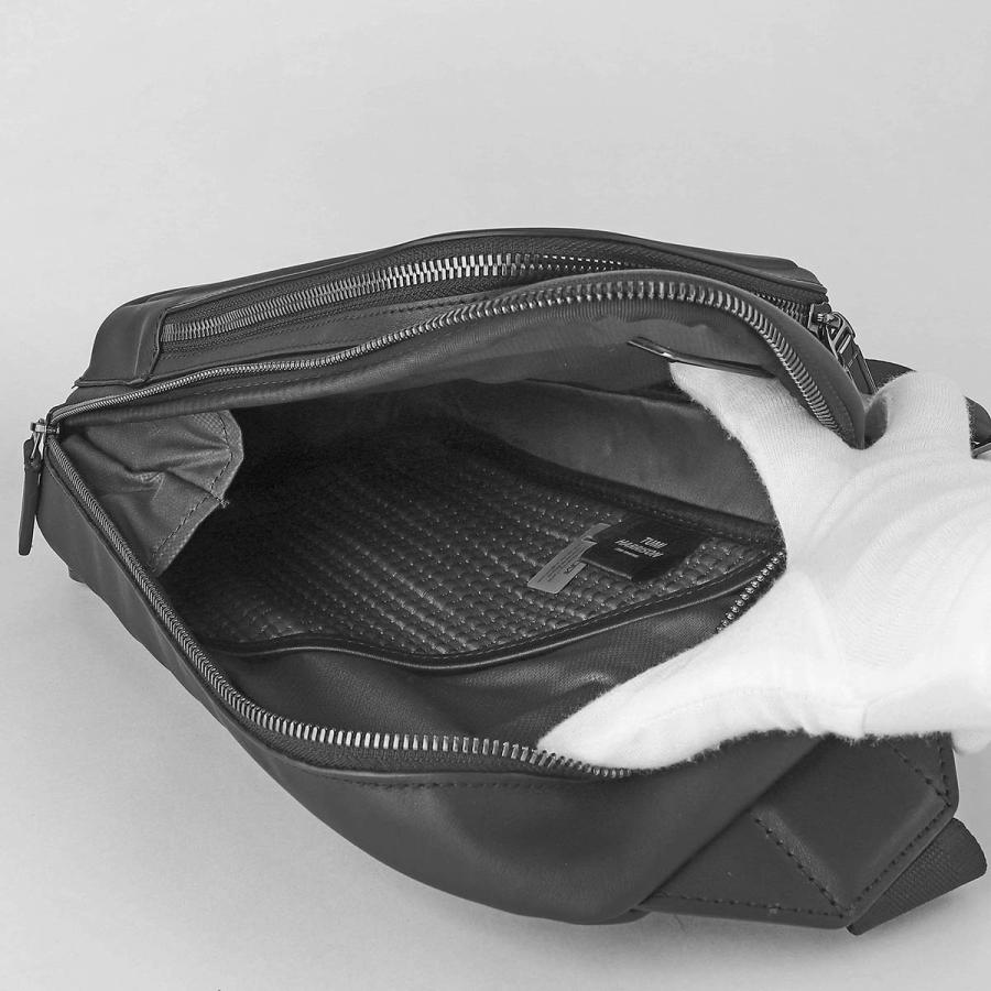 【使用感少・美品】TUMI ナイロン ボディバッグ ウエストバッグ ブラック TUMI ボディバッグ ナイロン×レザー ブラック 軽量 高級感 メンズ 人気