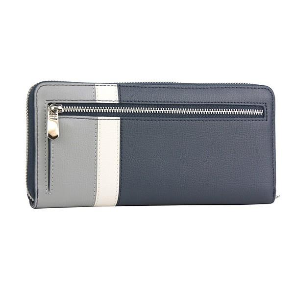 並行輸入 トゥミ 長財布(ラウンドファスナー) ジップ・アラウンド・コンチネンタル 43326 STR ネイビー/ホワイト/ライトグレー 爆買 | TUMI | 01