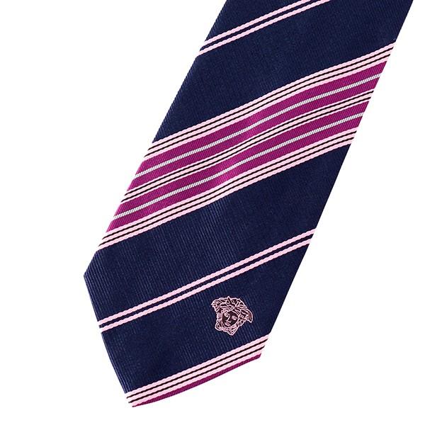 並行輸入 ヴェルサーチ  ネクタイ シルク 0330 0003 ネイビー 爆買 | VERSACE | 01