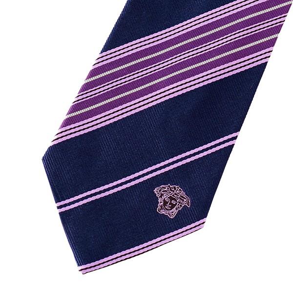 並行輸入 ヴェルサーチ  ネクタイ シルク 0330 0004 ネイビー 爆買 | VERSACE | 01