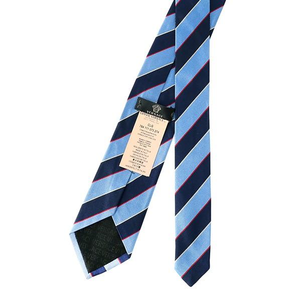 並行輸入 ヴェルサーチ  ネクタイ シルク 0569 0004 ネイビー 爆買 | VERSACE | 03