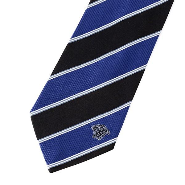 並行輸入 ヴェルサーチ  ネクタイ シルク 0573 0003 ネイビー 爆買 | VERSACE | 01