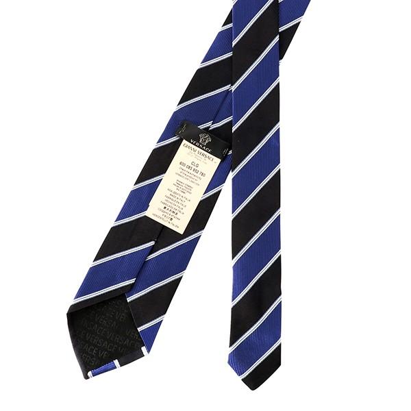 並行輸入 ヴェルサーチ  ネクタイ シルク 0573 0003 ネイビー 爆買 | VERSACE | 03