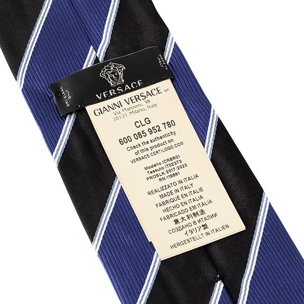 並行輸入 ヴェルサーチ  ネクタイ シルク 0573 0003 ネイビー 爆買 | VERSACE | 04