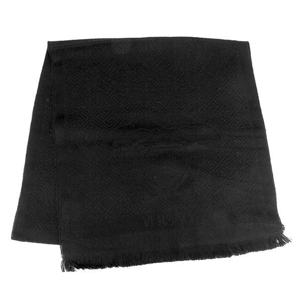並行輸入 ヴェルサーチ マフラー・ストール ブラック 黒 VERSACE 0627 0001 爆買 | VERSACE