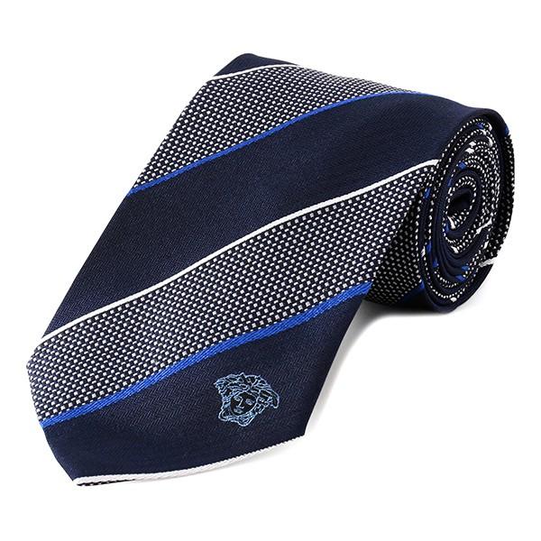 並行輸入 ヴェルサーチ  ネクタイ シルク 0634 0001 ブルー 青 爆買 | VERSACE