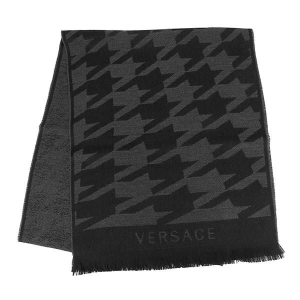 並行輸入 ヴェルサーチ  マフラー・ストール ウールマフラー 0643 0001 ブラック 黒 爆買 | VERSACE