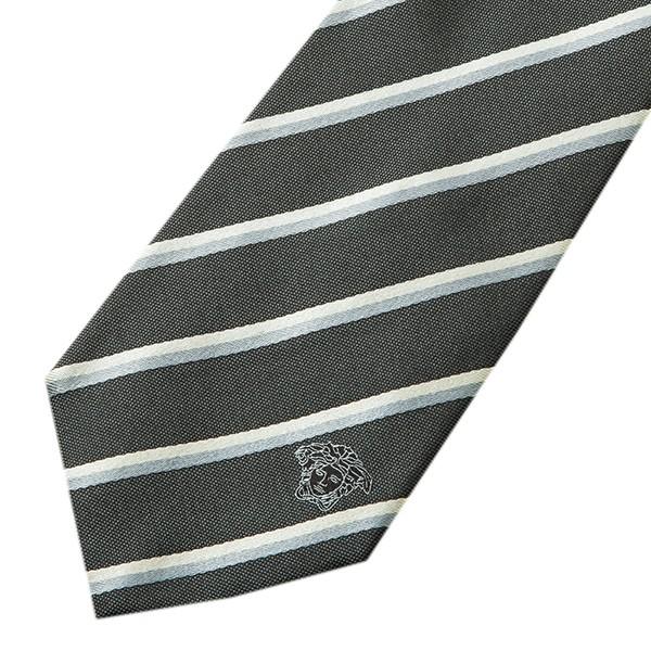 並行輸入 ヴェルサーチ ネクタイ SILK TIE 0676 0001 グレー 爆買 | VERSACE | 02