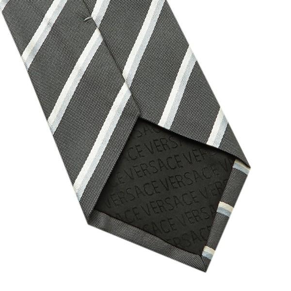 並行輸入 ヴェルサーチ ネクタイ SILK TIE 0676 0001 グレー 爆買 | VERSACE | 05