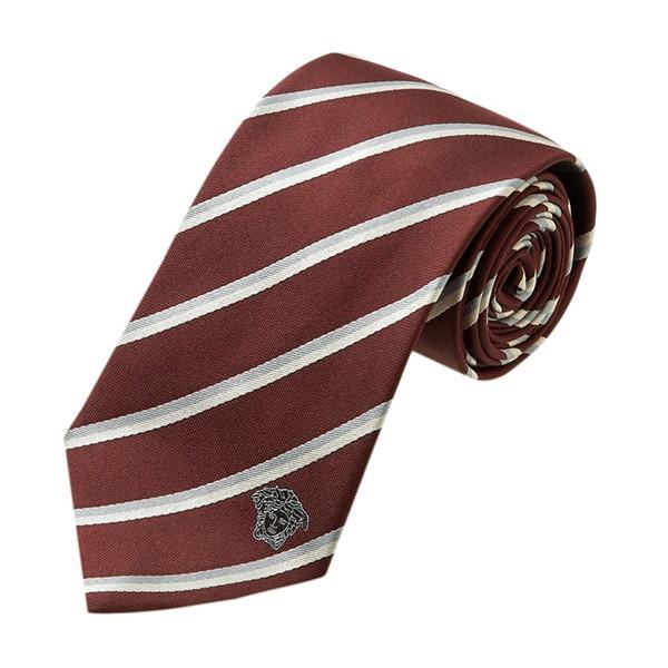 並行輸入 ヴェルサーチ ネクタイ SILK TIE 0676 0003 ボルドー 爆買 | VERSACE