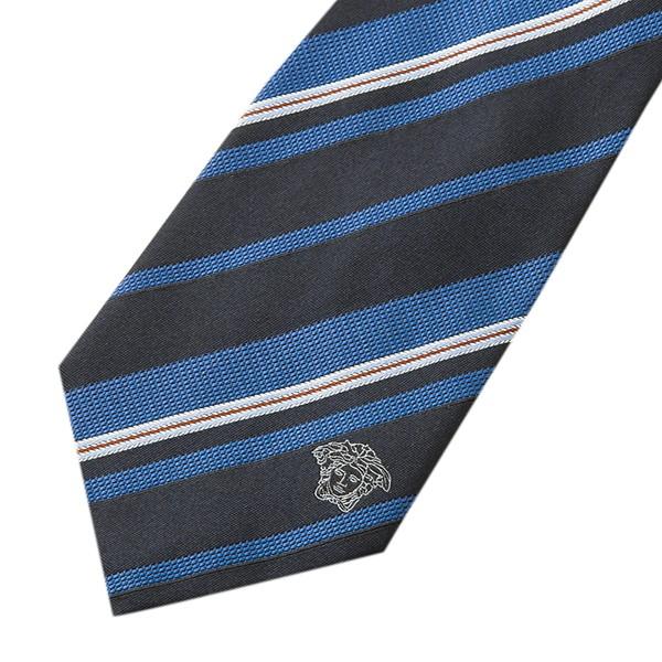 並行輸入 ヴェルサーチ ネクタイ SILK TIE 0679 0005 ネイビー/ブルー 青 爆買 | VERSACE | 02
