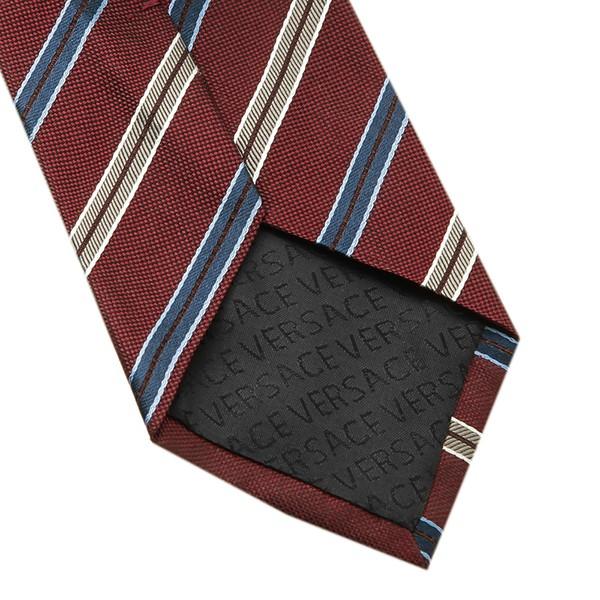 並行輸入 ヴェルサーチ ネクタイ SILK TIE 0680 0003 ネイビー/ボルドー/グレー 爆買 | VERSACE | 05