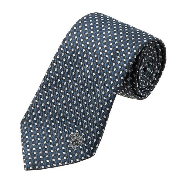 並行輸入 ヴェルサーチ ネクタイ SILK TIE 0685 0002 ブルー 青 爆買 | VERSACE