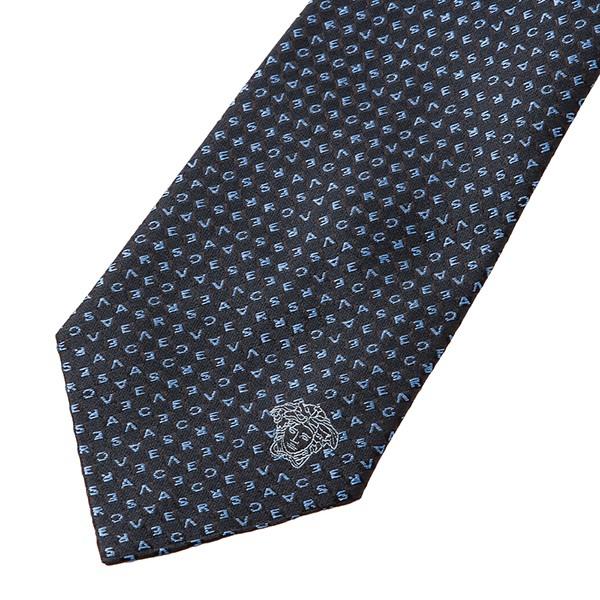 並行輸入 ヴェルサーチ ネクタイ SILK TIE 0699 0002 ネイビー/ブルー 青 爆買 | VERSACE | 01