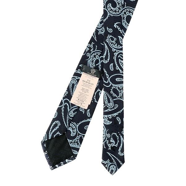 並行輸入 ヴェルサーチ ネクタイ TIE 0792 0001 ネイビー/ライトブルー系 爆買 | VERSACE | 03