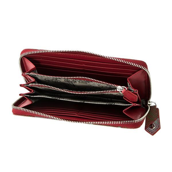 ビビアンウェストウッド長財布、レッド系、アート柄 ビビアンウェストウッド長財布、レッド系、アート柄 ビビアンウェスト