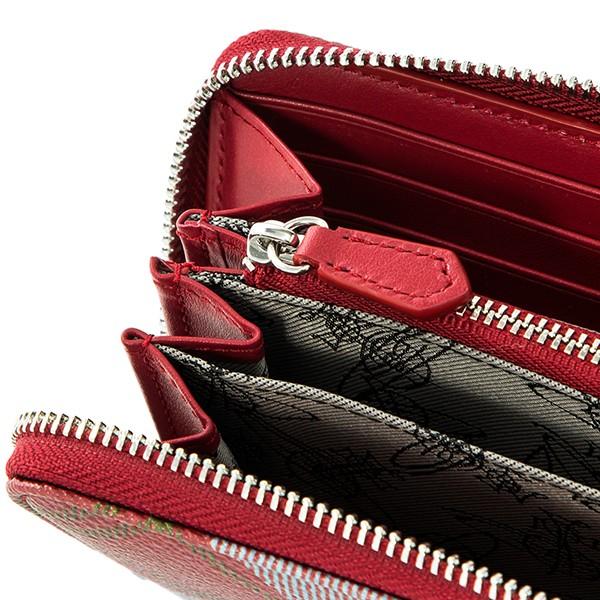 ビビアンウェストウッド長財布、レッド系、アート柄 ビビアンウェストウッド長財布、レッド系、アート柄 ビビアンウェスト