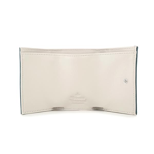 Vivienne Westwood エマ 三つ折り財布 ホワイト　レザー　オーブ Vivienne Westwood - ヴィヴィアン ウエストウッド VIVIENNE WESTWOOD