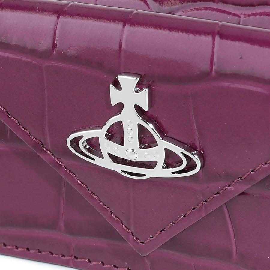 新品VivienneWestwoodピンク クロコダイル 蝶々留め 二つ折り財布 Vivienne Westwood（ヴィヴィアンウエストウッド） 並行輸入