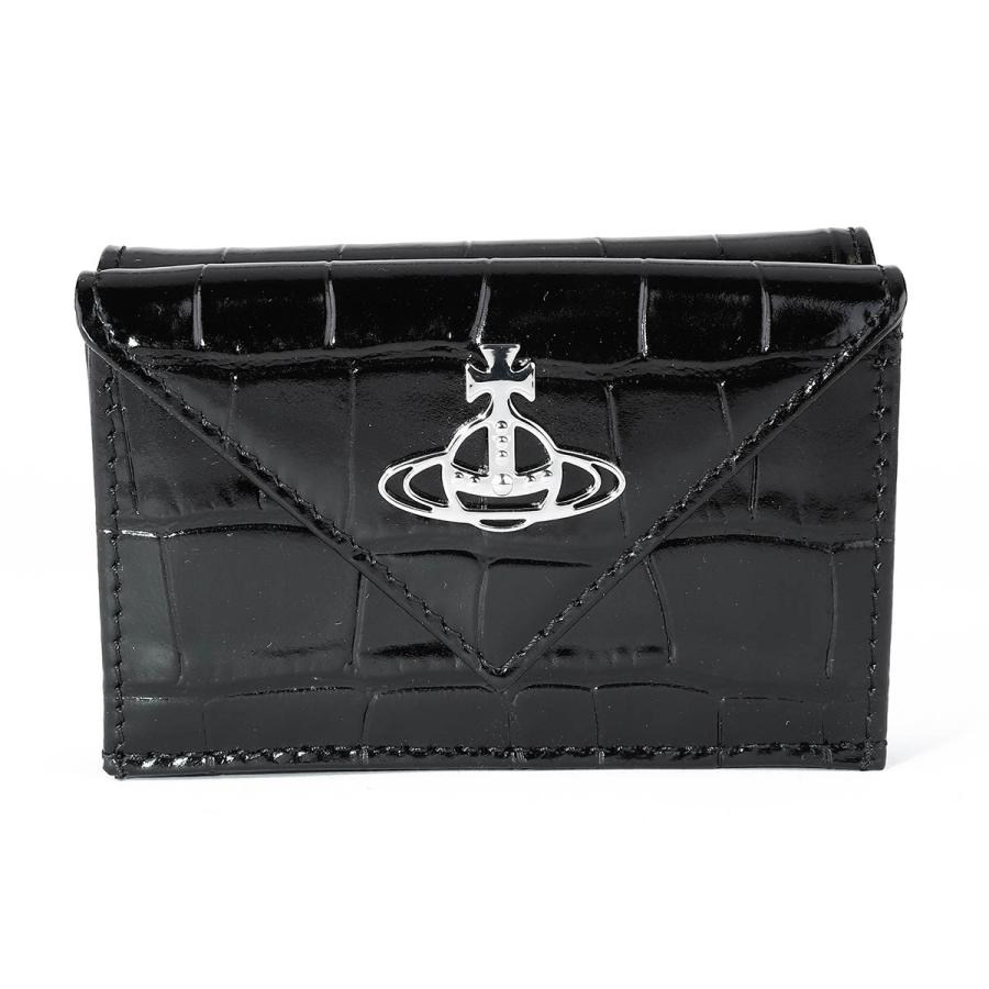 新品 Vivienne Westwood ブラック クロコダイル柄 三つ折り財布 Vivienne Westwood（ヴィヴィアンウエストウッド） 並行輸入
