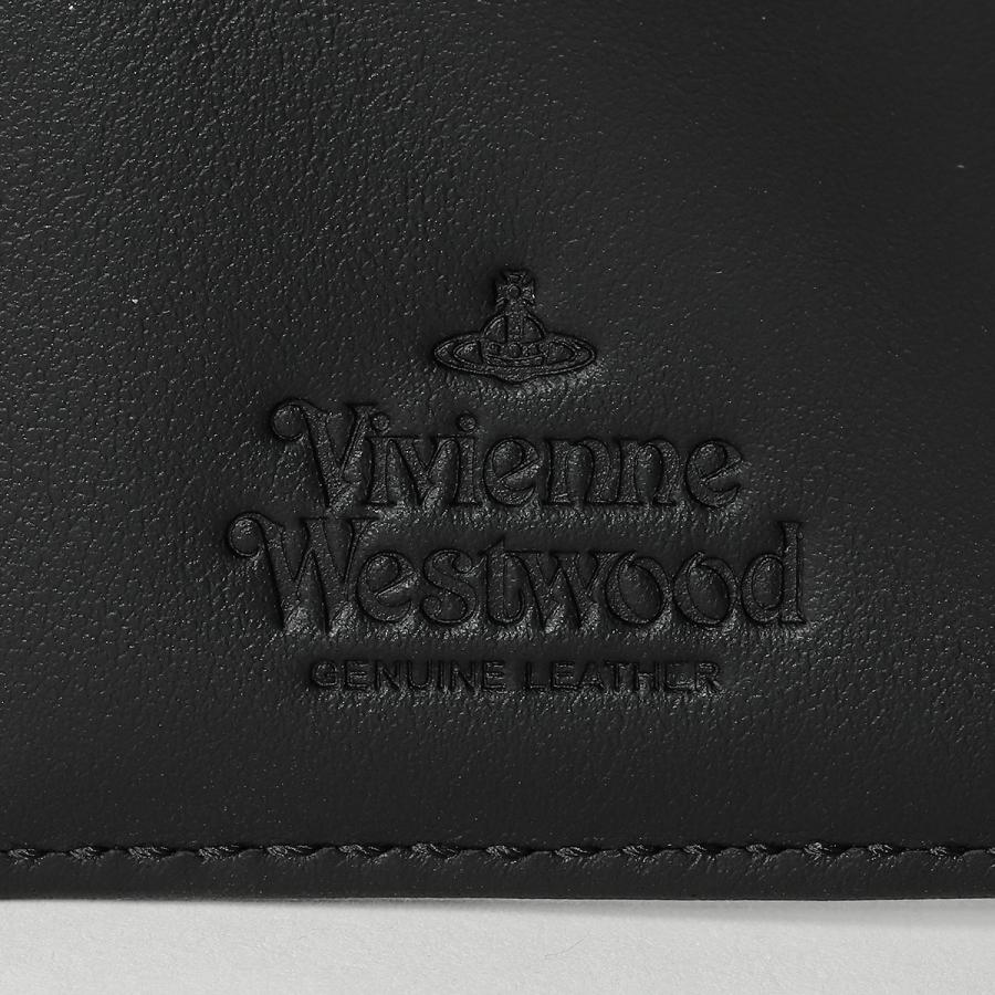 ヴィヴィアンウエストウッド クロコ型押し エンボスレザー 本革 折り財布　黒 Vivienne Westwood（ヴィヴィアンウエストウッド） 並行輸入