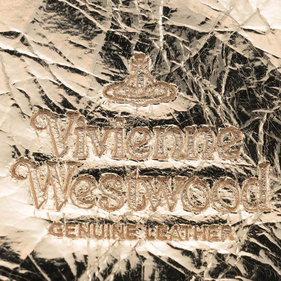 並行輸入 ヴィヴィアン ウエストウッド 3つ折り財布 Vivienne Westwood メタリック クリーシー レザー 5115002MW L00A7 R401ユニセックス ゴールド 金 | Vivienne Westwood | 08