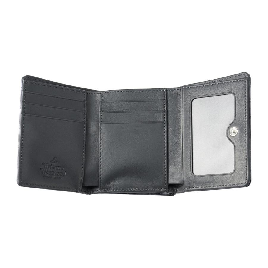 並行輸入 ヴィヴィアン ウエストウッド 3つ折り財布 Vivienne Westwood クロコダイル エンボス 5115002NW L00A2 N405ユニセックス ダークグレー | Vivienne Westwood | 03