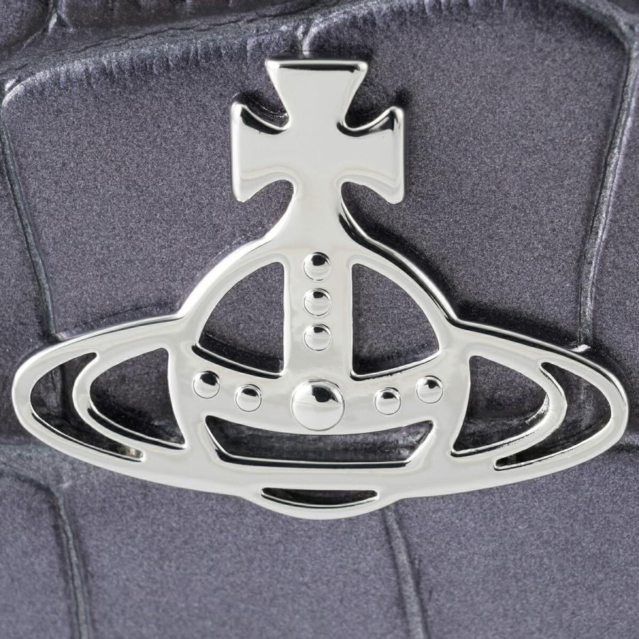 並行輸入 ヴィヴィアン ウエストウッド 3つ折り財布 Vivienne Westwood クロコダイル エンボス 5115002NW L00A2 N405ユニセックス ダークグレー | Vivienne Westwood | 07