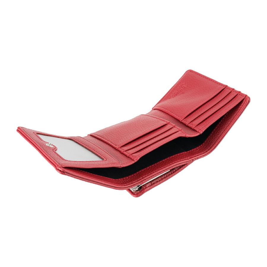 ショッパー付】Vivienne Westwood 3つ折り財布 レッド マット ショッパー付 新品】ヴィヴィアンウエストウッド 財布 三つ折り財布