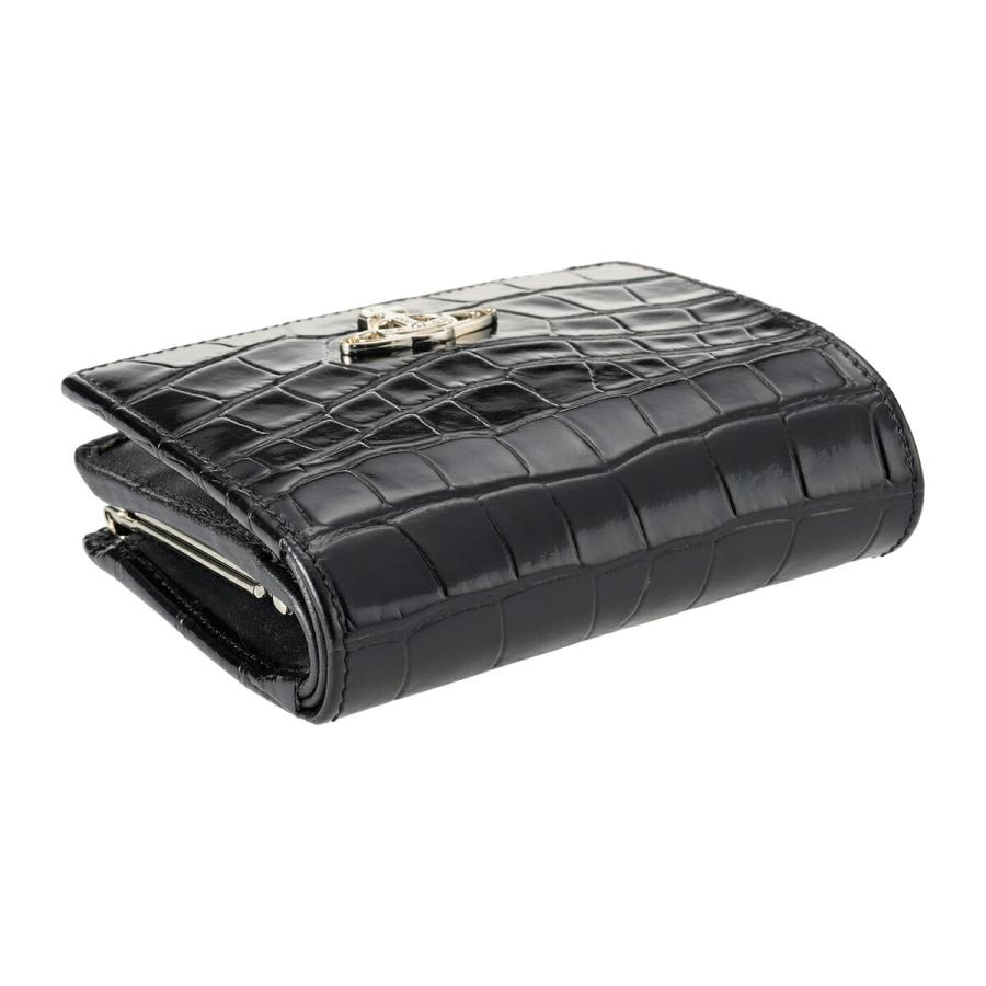 【極美品】付属品完備 ヴィヴィアン レザー 二つ折り財布 オーブ クロコ 茶 Vivienne Westwood（ヴィヴィアンウエストウッド） 未使用 財布 二