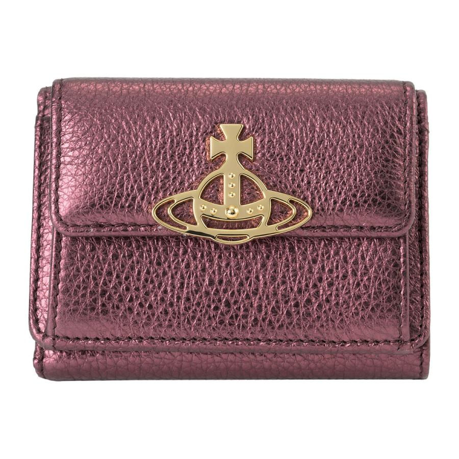 新品 ヴィヴィアン ウエストウッド Vivienne Westwood 3つ折り財布 パープル ヴィヴィアンウエストウッド Vivienne Westwood 財布 三つ折り財布