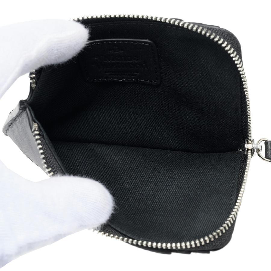 美品正規品VivienneWestwood オーブ/カードケース SHINY PATENT HEART カードケース(ブラック)（メンズ