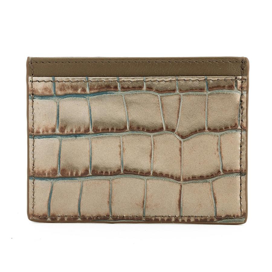 並行輸入 ヴィヴィアン ウエストウッド カードケース Vivienne Westwood エンボスド クロコダイル レザー 54030006W L00A2 D405ユニセックス メタリックブラウン | Vivienne Westwood | 01