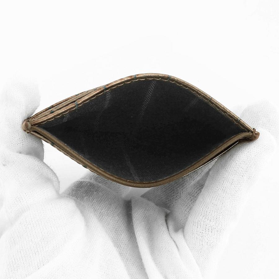 並行輸入 ヴィヴィアン ウエストウッド カードケース Vivienne Westwood エンボスド クロコダイル レザー 54030006W L00A2 D405ユニセックス メタリックブラウン | Vivienne Westwood | 04