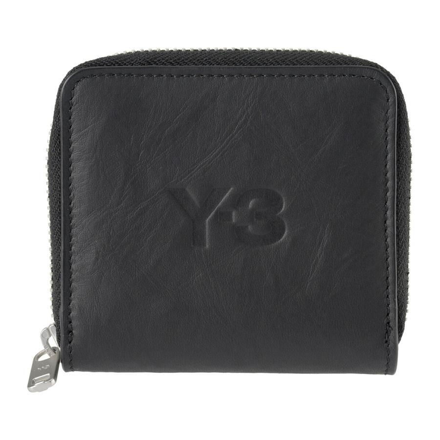 Y-3 コインケース JD2895 レザー ロゴ ミニ財布 Y-3 ワイスリー コインケース JD2895 メンズ レザー ロゴ ミニ
