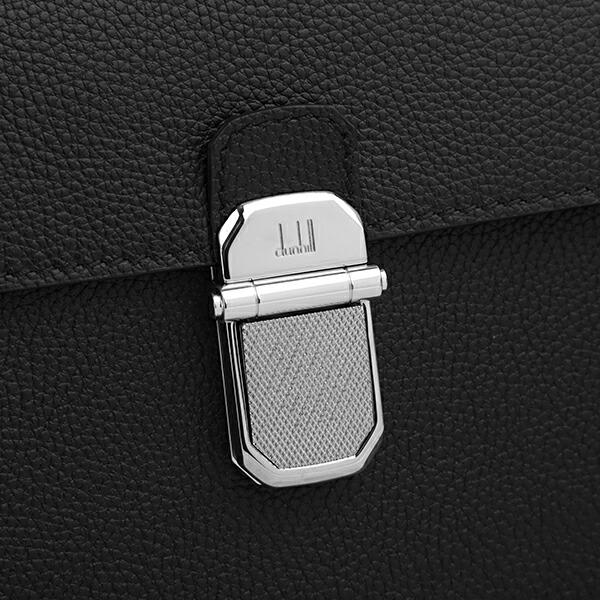 ☆未使用品！ダンヒルdunhill セカンド／クラッチバッグ 収納ストラップ付 DUNHILL メンズ レザー セカンドバッグ ブラック イタリア製 (Dunhill