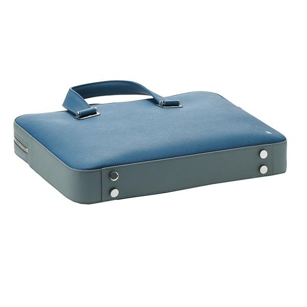 並行輸入 ダンヒル ブリーフケース スリムシングルドキュメントブリーフケース L3Y23CD ブルー 青/グレー 爆買 | dunhill | 02