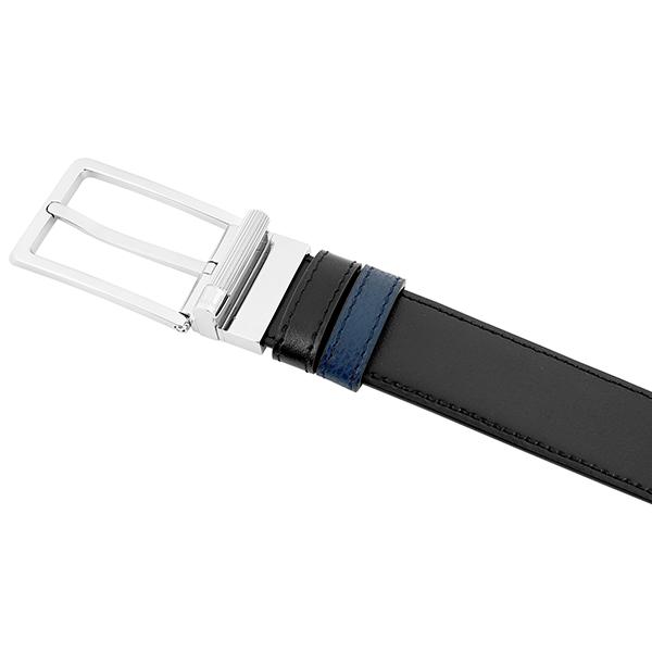 ダンヒル 超美品リバーシブルベルト 黒 ブルー102cm dunhill 並行輸入 ダンヒル ベルト リバーシブル ラウンデッドローラー