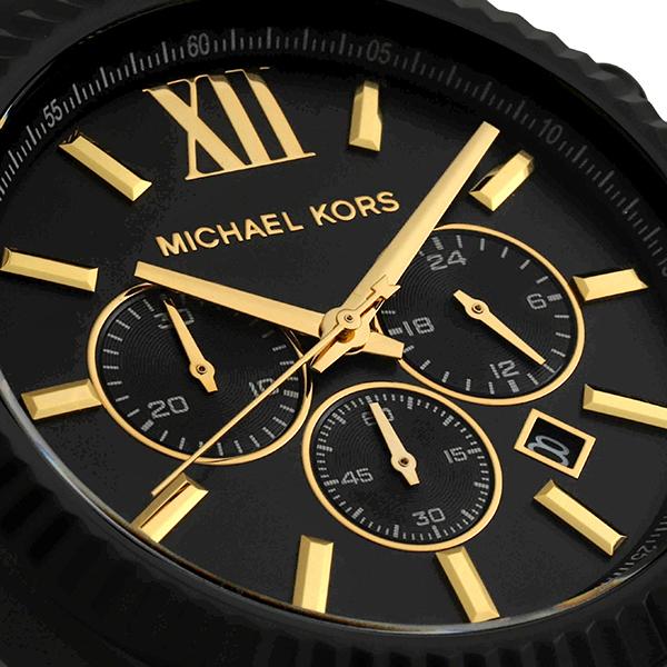 並行輸入 マイケルコース 調節可 MICHAEL KORS LEXINGTON MK8603メンズ ブラック | MICHAEL KORS | 01
