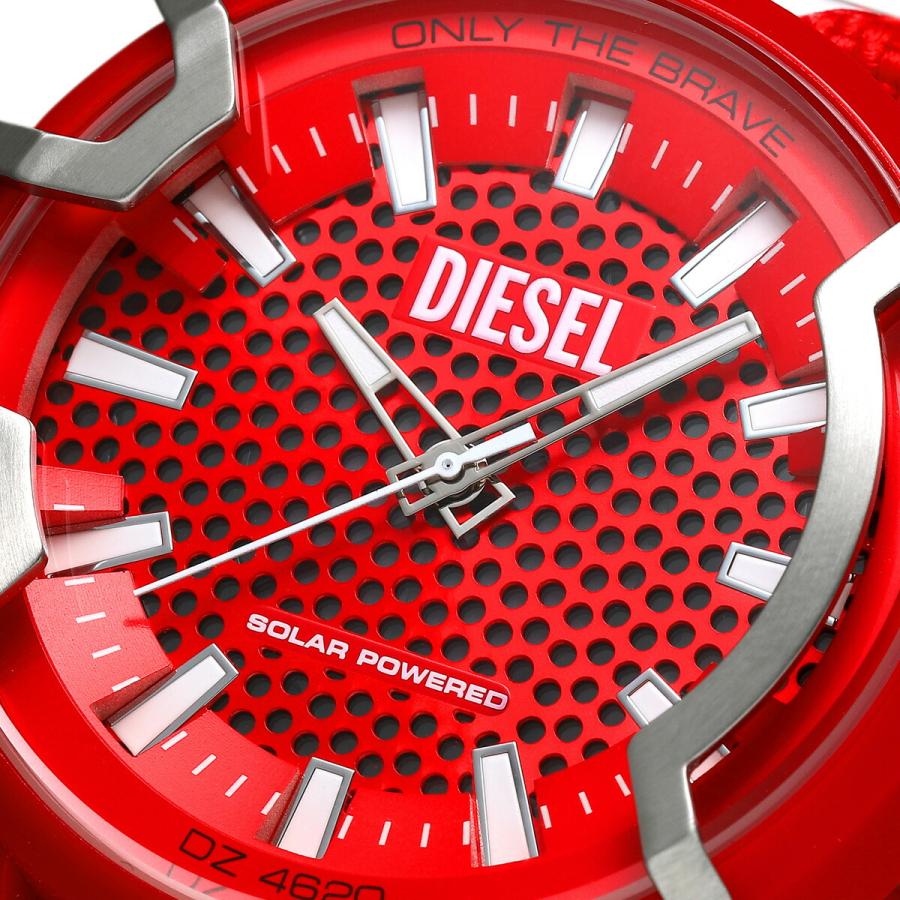 DIESEL 時計 レッドDZ7431［ほぼ未使用］ ディーゼル/Diesel/時計/ミスターダディー/DZ7402/ブラック