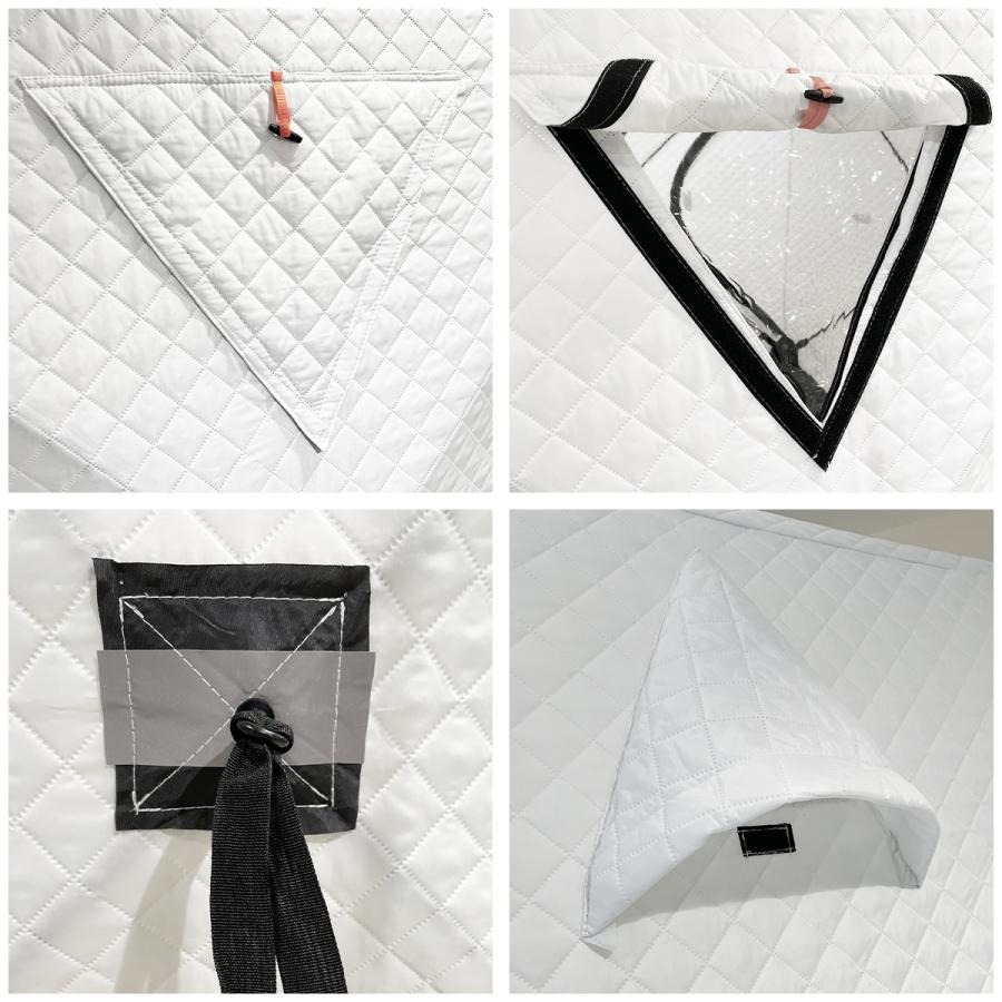 サウナテント 薪ストーブ セット ホワイト ロウリュ 簡単設営