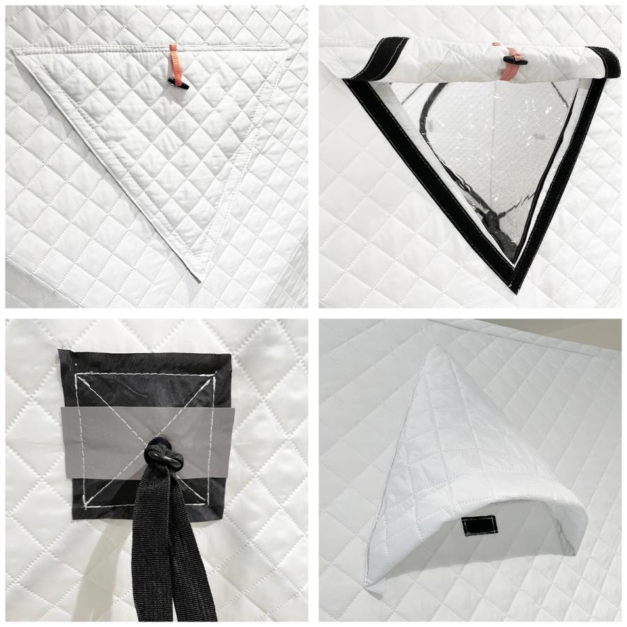 【訳アリセット】サウナテント白セット　ハット×2 ポンチョ×2 ロウリュウセット 訳アリセット】サウナテント白セットハット×2 ポンチョ×2 ロウリュウセット