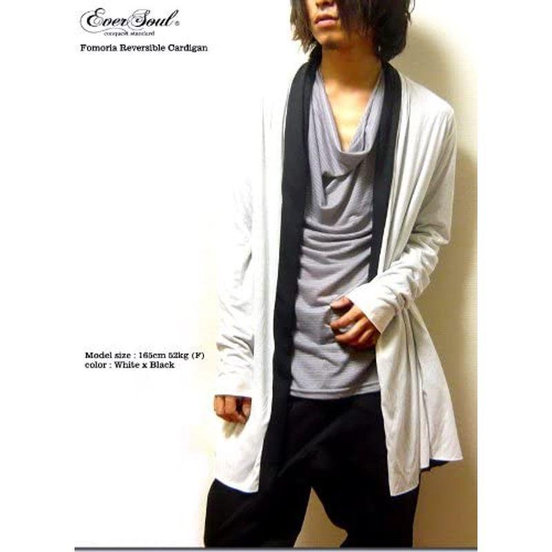 通販 人気 ロングカーディガン エバーソウル Eversoul リバーシブル ロック系 サロン系 ルーズシルエット マント カーディガン ショール その他スーツ フォーマル Www Familie Walter De
