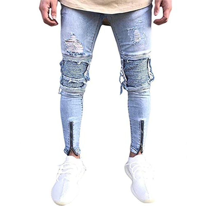プチドフランセ ダメージジーンズ メンズ ライダーパンツ デニム 男性 男子 ボーイ ボーイズ 紳士 シンシ 男 メン 男の子 最大 Offクーポン
