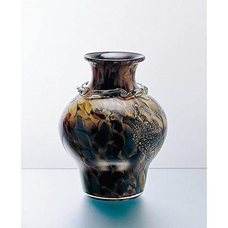 アデリア 津軽びいどろ 花瓶 花器(霜月) 径19.5×高さ25cm 日本製 F-79826|brucker-store|02