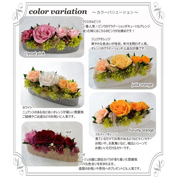 プリザーブドフラワー ギフト 完成品 エレガンスローズ