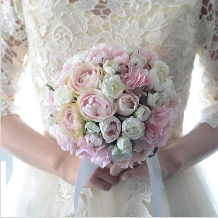 ブーケ 手作りキット クララ 造花 ウェディング 結婚式 ラウンド 丸