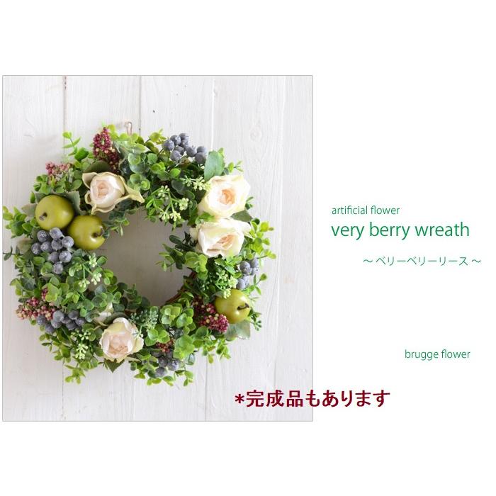 リース 母の日 花 手作りキット プレゼント 玄関 造花 白 グリーン  